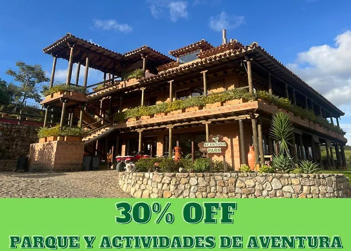 Hotel, Bungalows, Chalet y Cabañas Aventura Park Villa De Leyva La Periquera